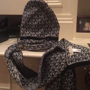 Michael Kors hat and scarf set